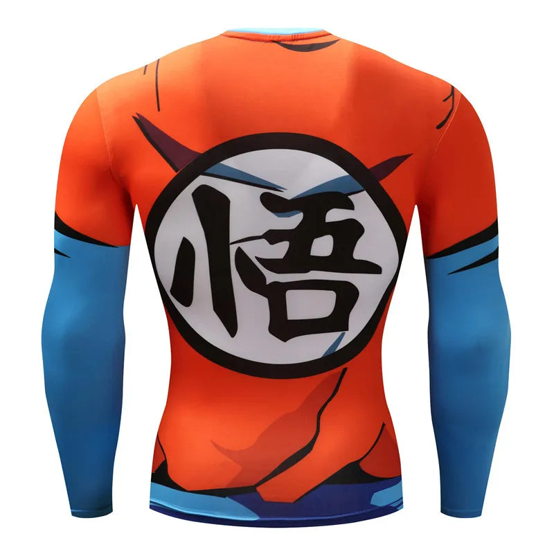 3D Muscle Print Compression Shirt