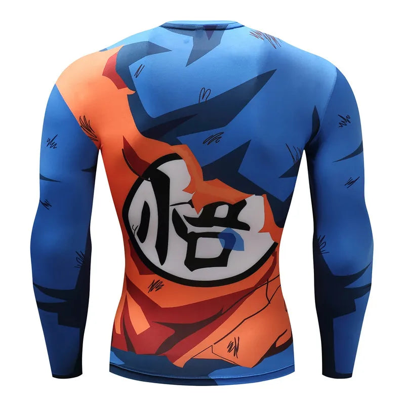 3D Muscle Print Compression Shirt