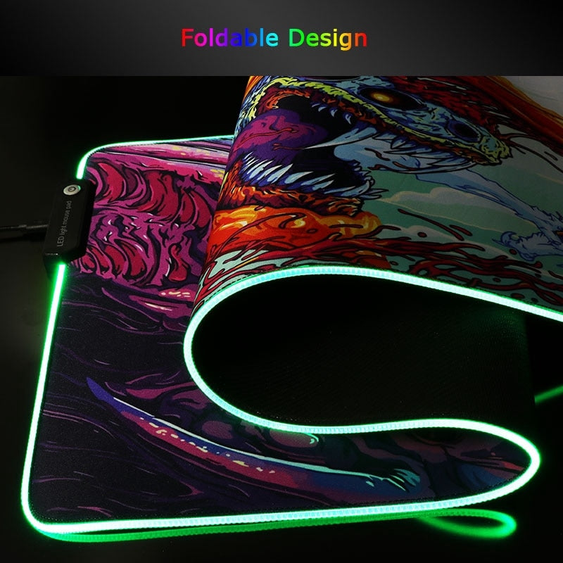 Demon Slayer led mouse pad