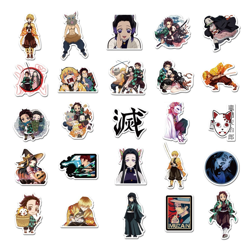 50 pcs/set Demon Slayer sticker