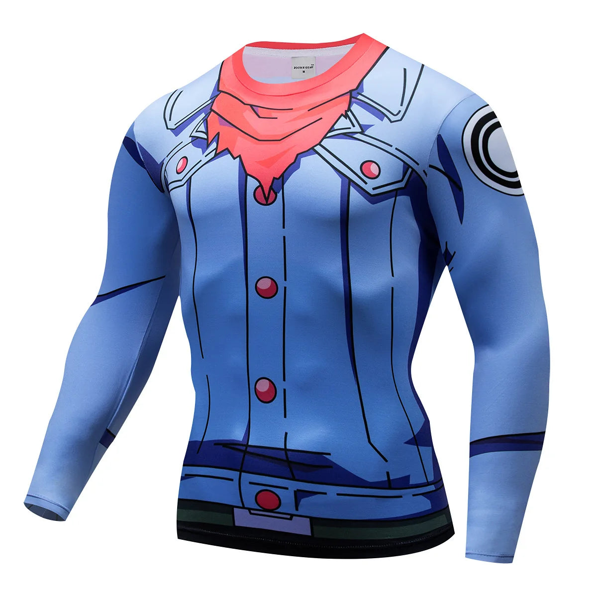 3D Muscle Print Compression Shirt