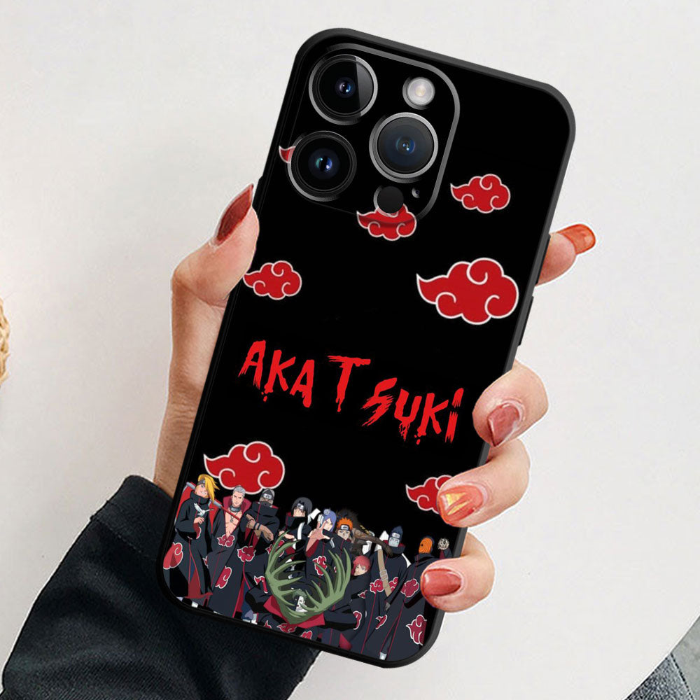 Crimson Oculus Glass Phone Case