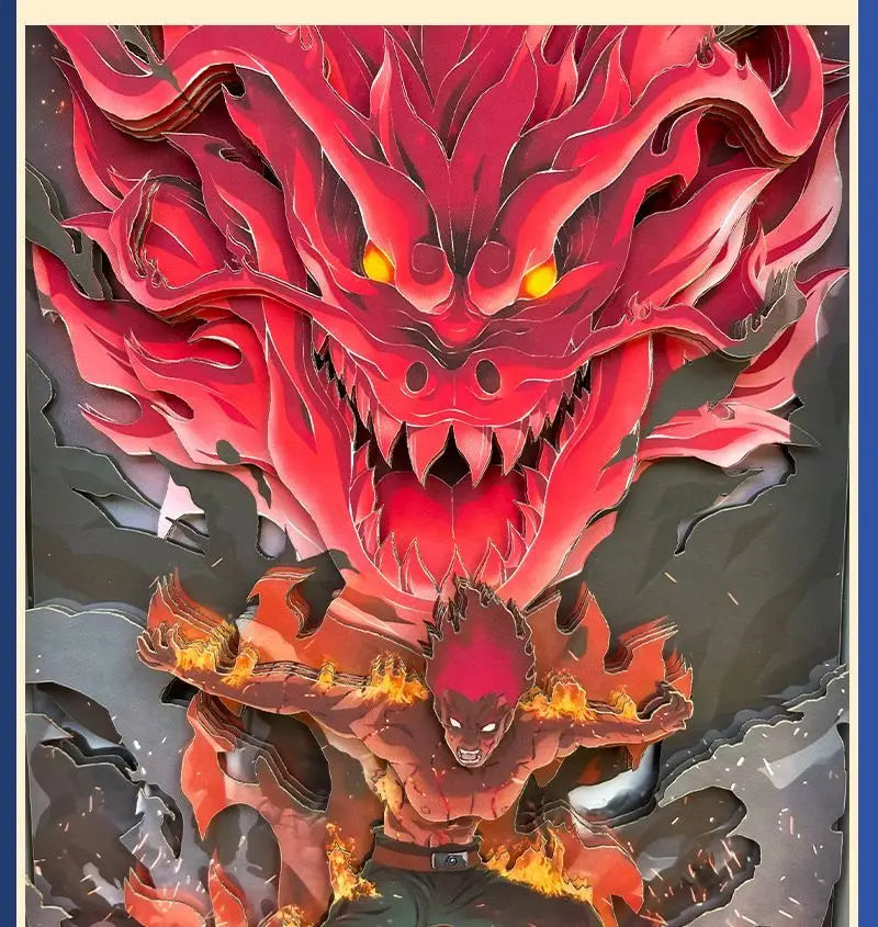 3D Anime Ninja Art Painting