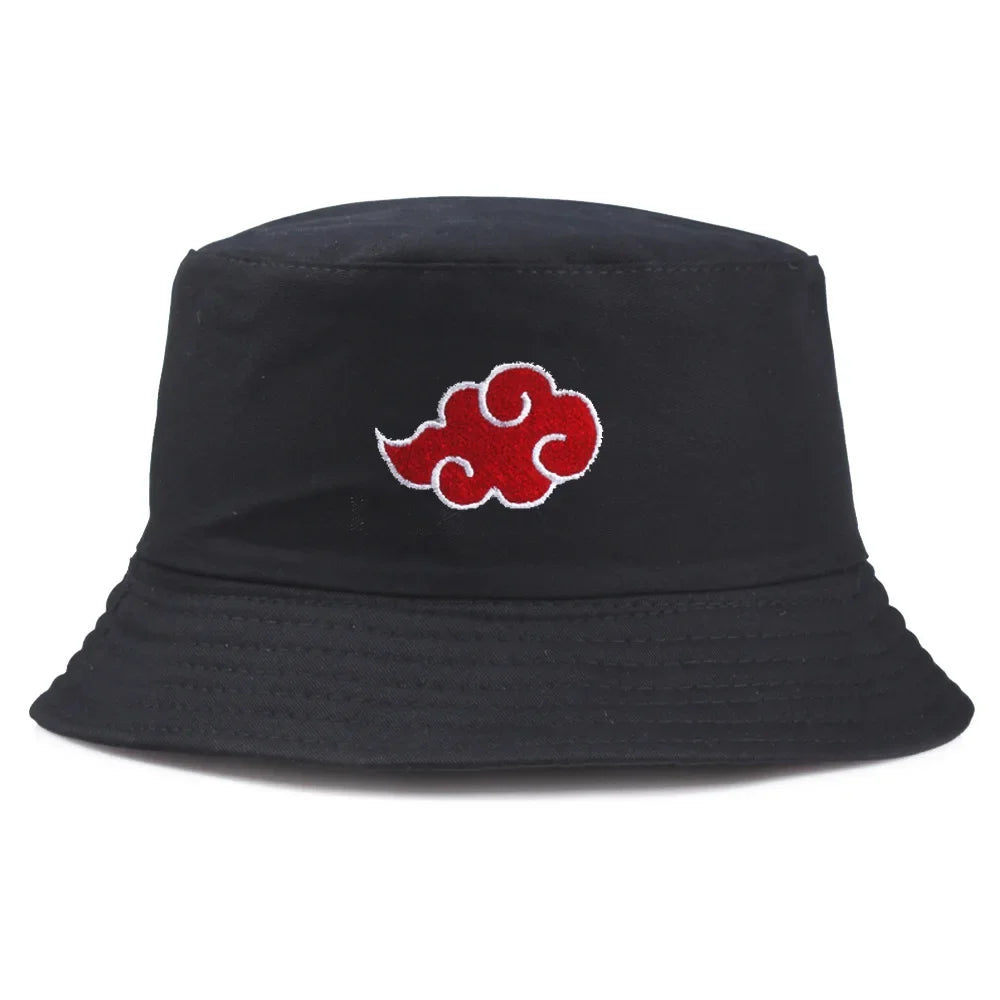 Red Cloud Print Bucket Hat