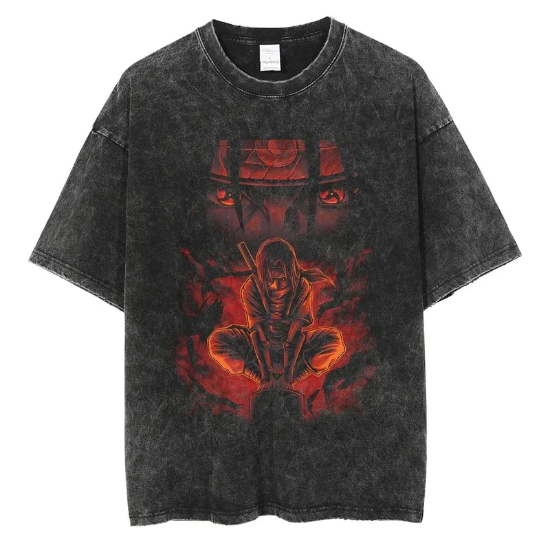 Vintage Anime Print T-Shirt