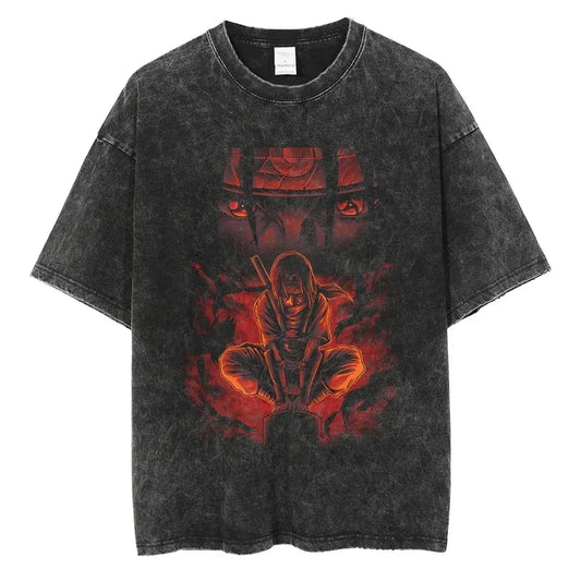 Vintage Anime Print T-Shirt