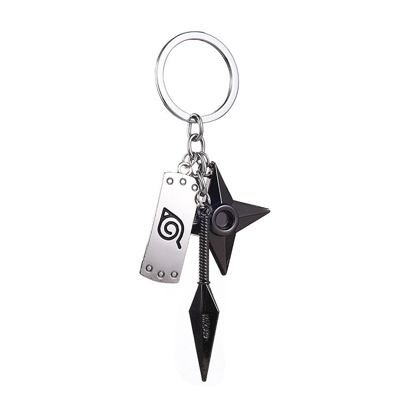 Ninja Star Dagger Keychain Set