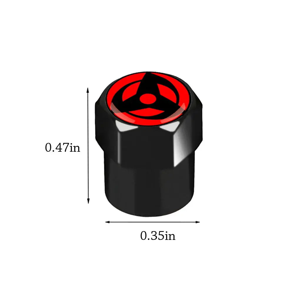 ☁️Red Cloud Anime Valve Caps