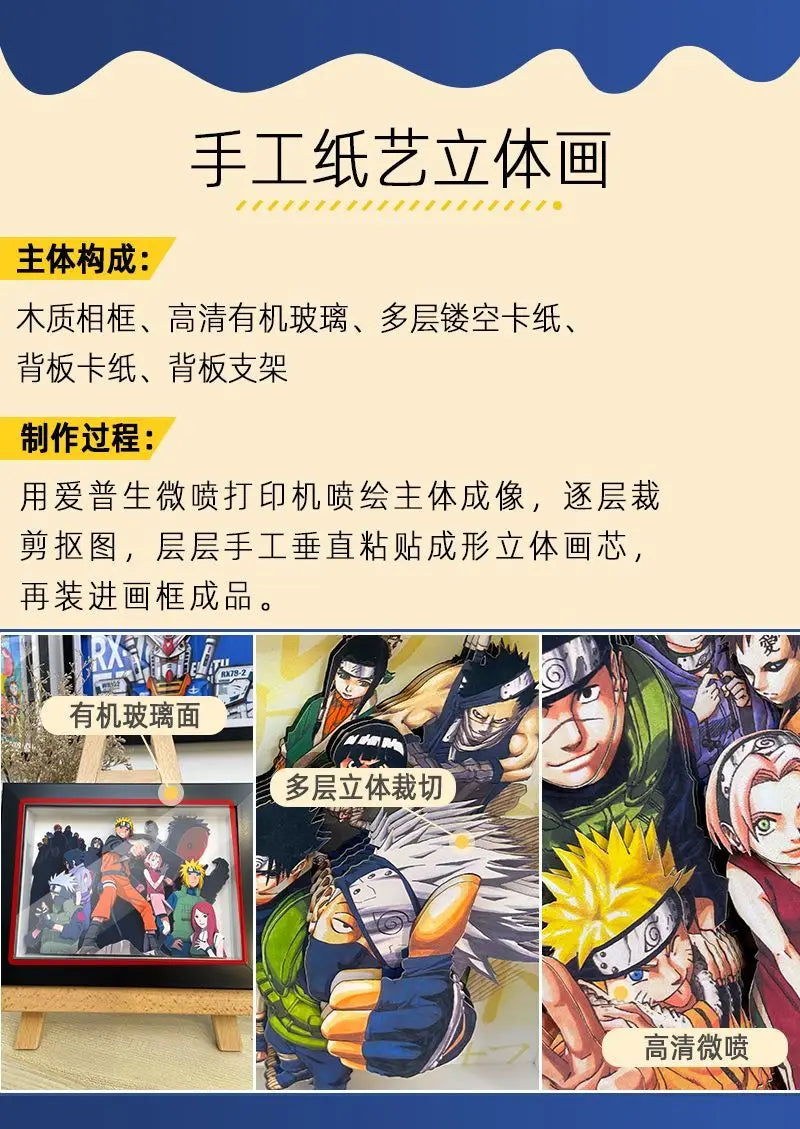 3D Anime Ninja Art Painting