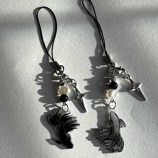 Handmade Fish-Themed Phone Charm