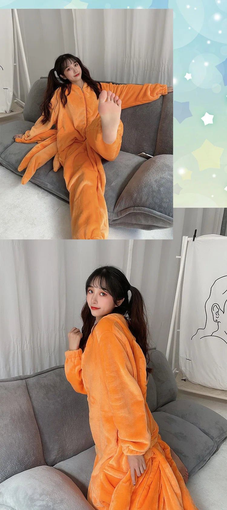 Nine-Tailed Fox Kigurumi Onesie
