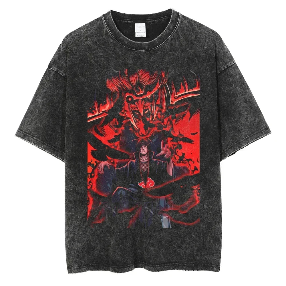 Vintage Anime Print T-Shirt
