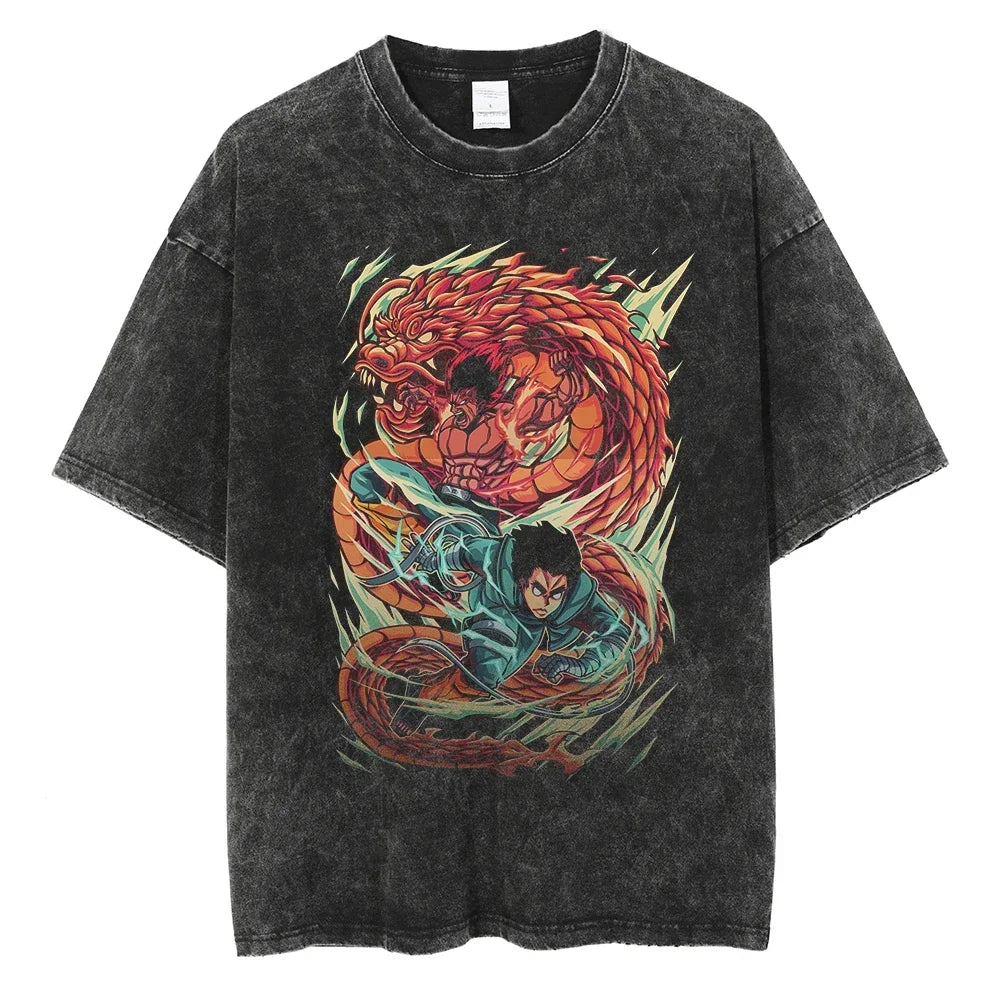 Vintage Anime Print T-Shirt