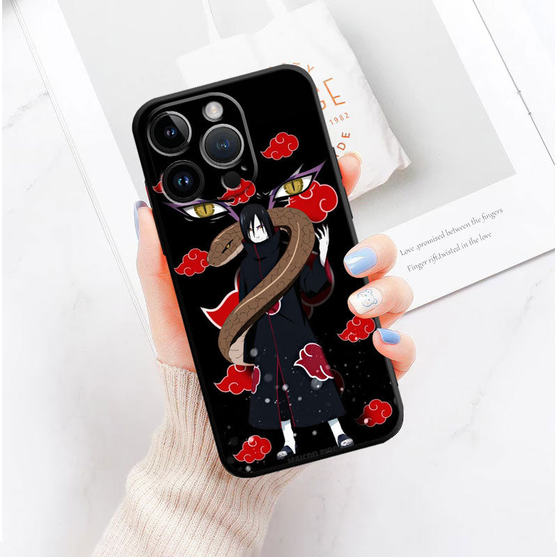 Crimson Oculus Glass Phone Case