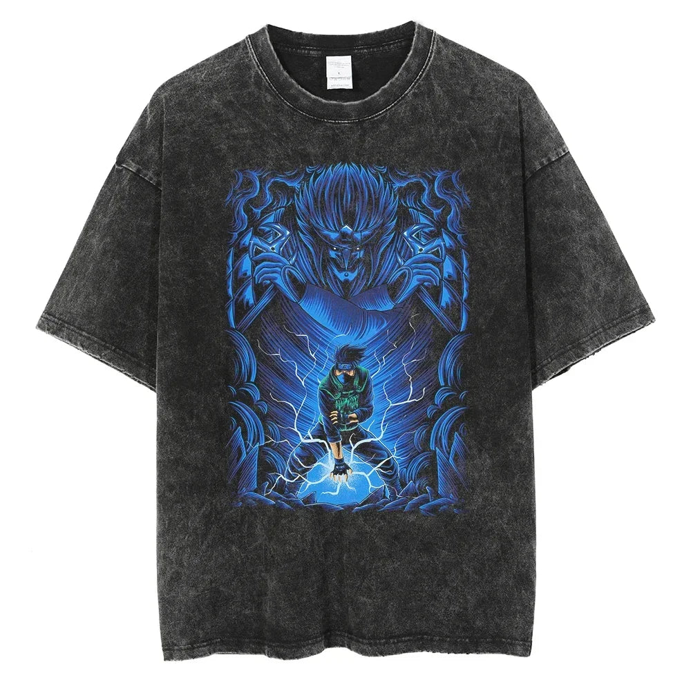 Vintage Anime Print T-Shirt
