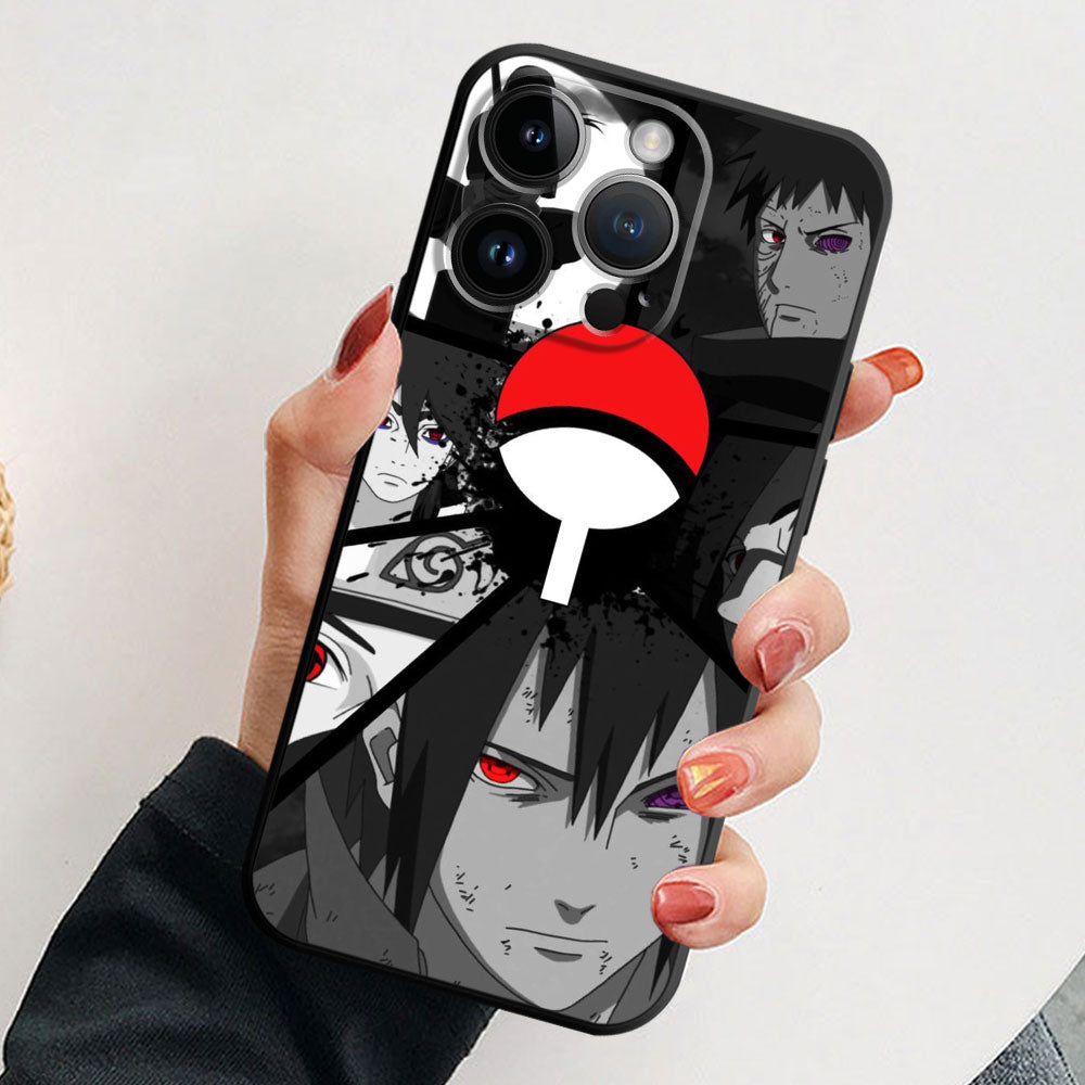 Crimson Oculus Glass Phone Case