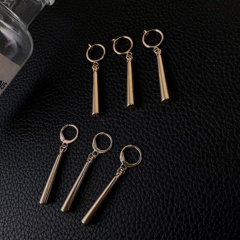 "Three-Sword Danglers – Ronin’s Oath Earrings"