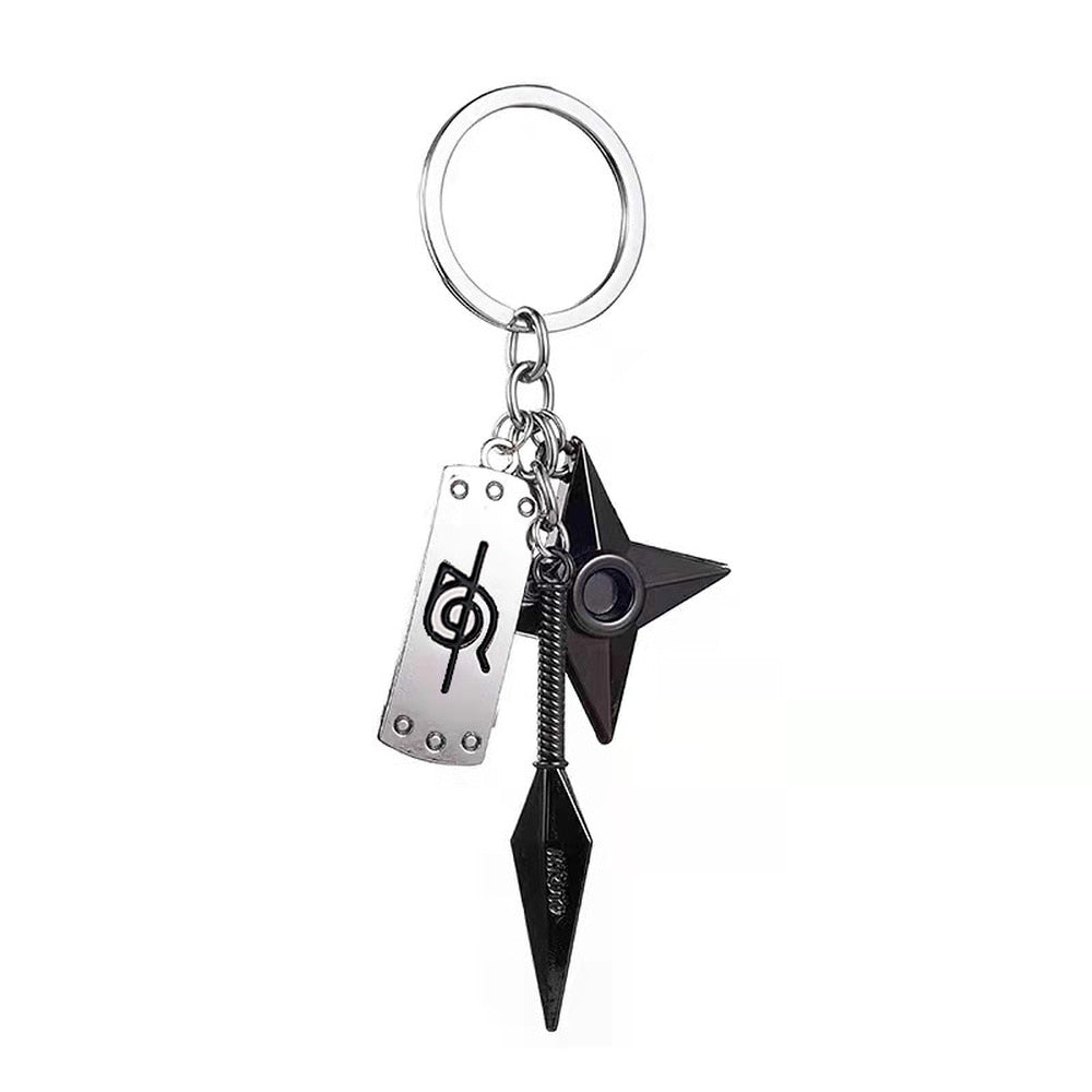 Ninja Star Dagger Keychain Set