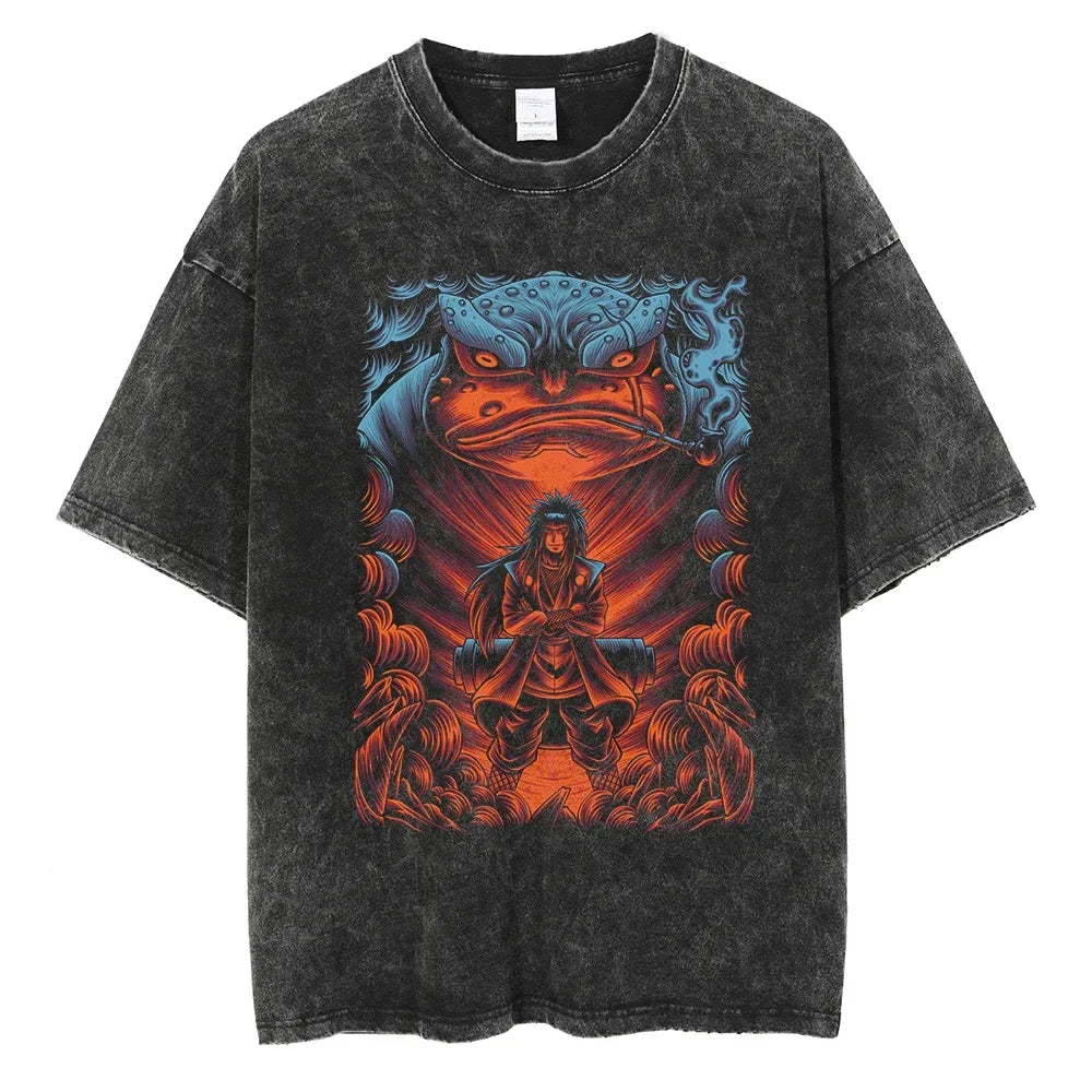 Vintage Anime Print T-Shirt