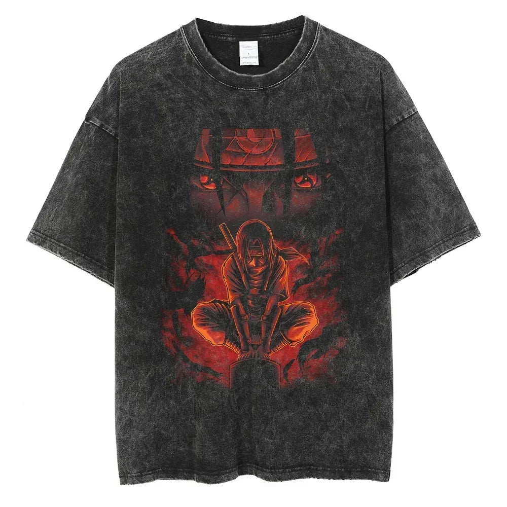 Vintage Anime Print T-Shirt