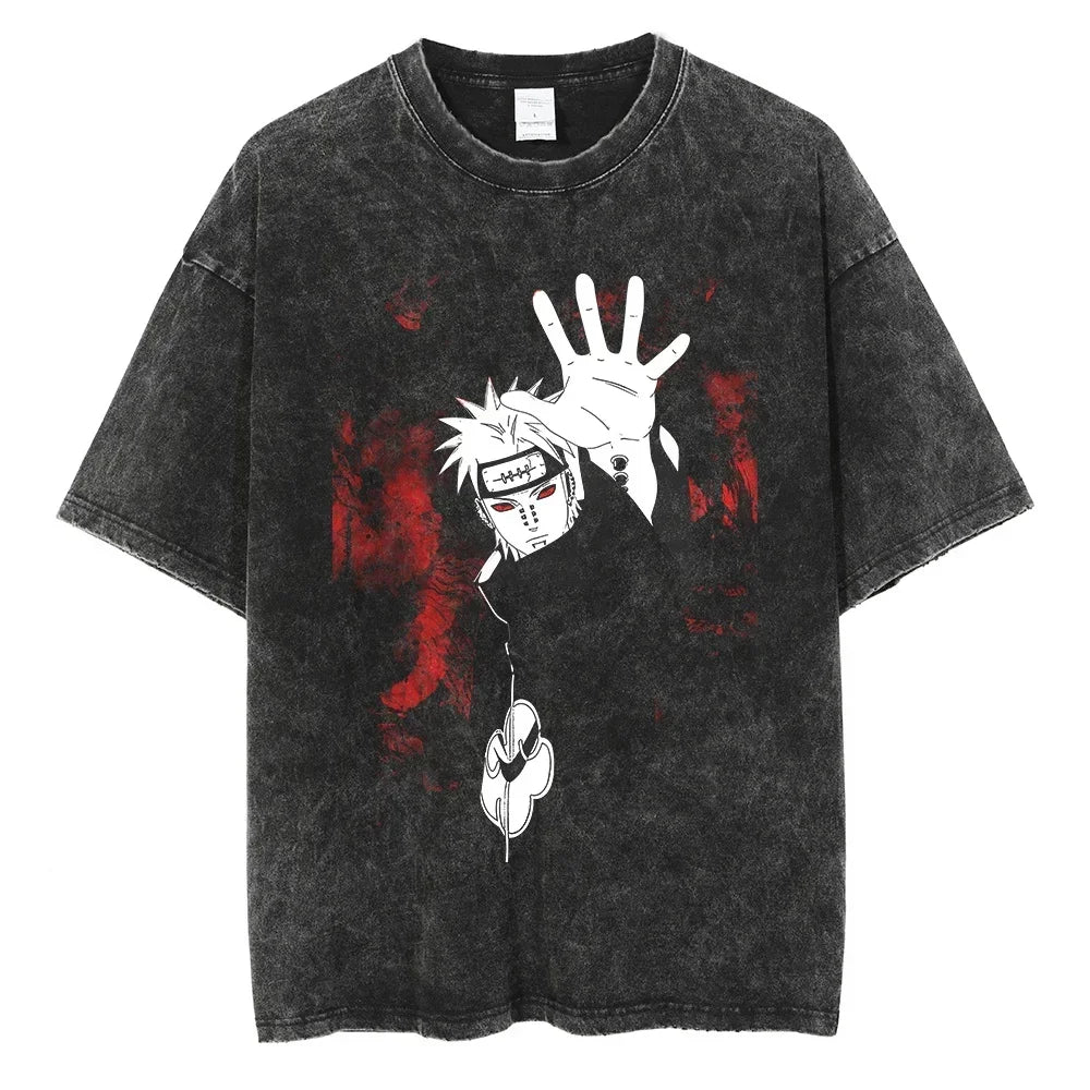 Vintage Anime Print T-Shirt