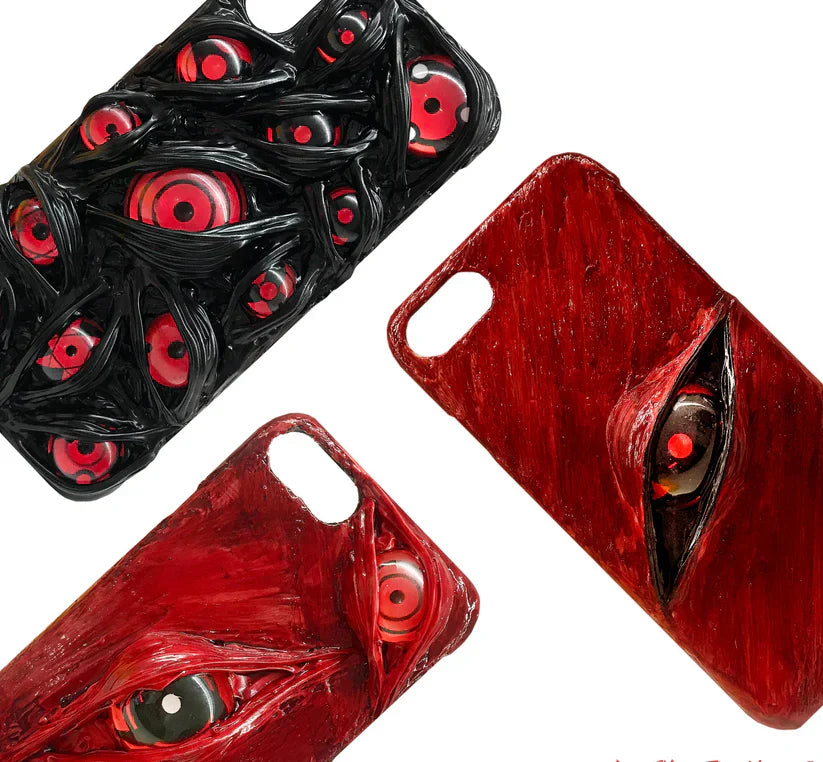 Crimson Eye Illusion Phone Case