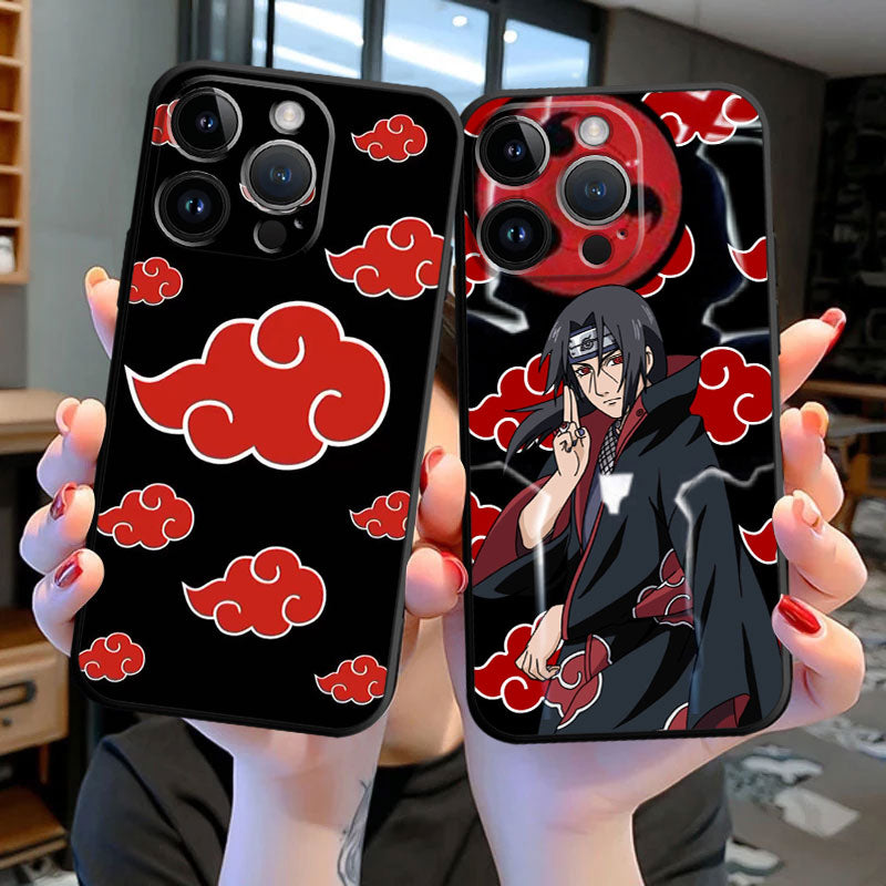 Crimson Oculus Glass Phone Case