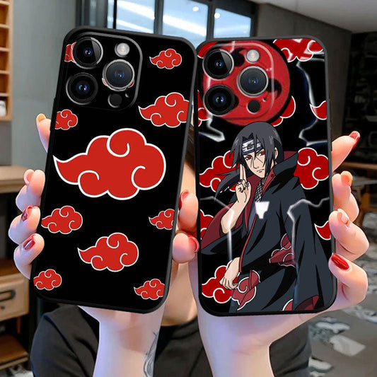Crimson Oculus Glass Phone Case