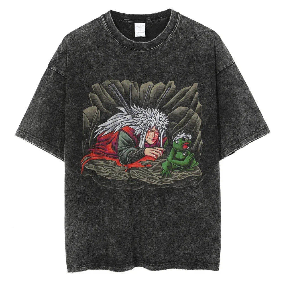 Vintage Anime Print T-Shirt