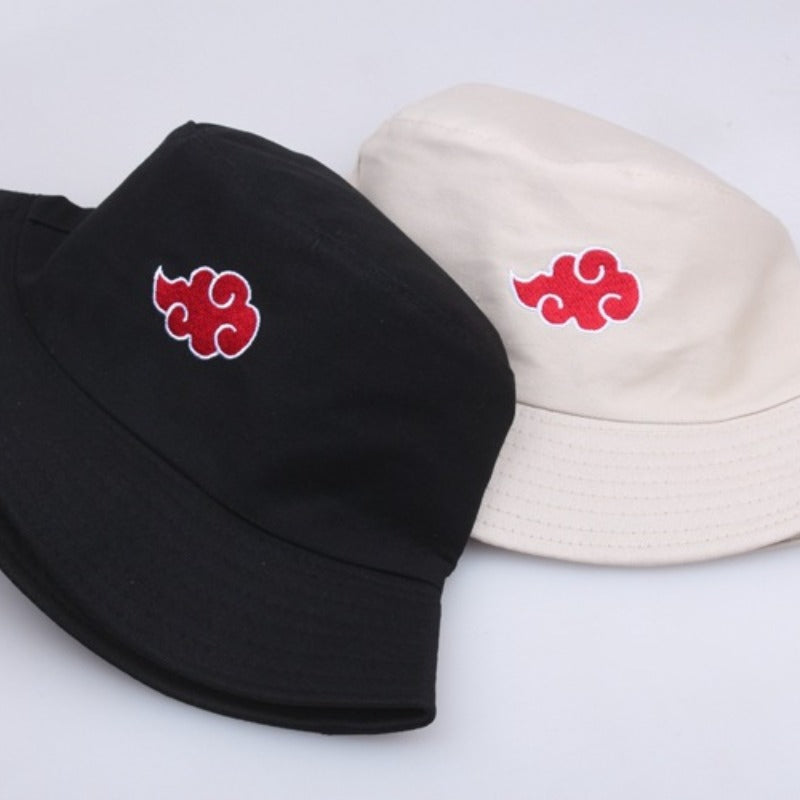 Red Cloud Print Bucket Hat