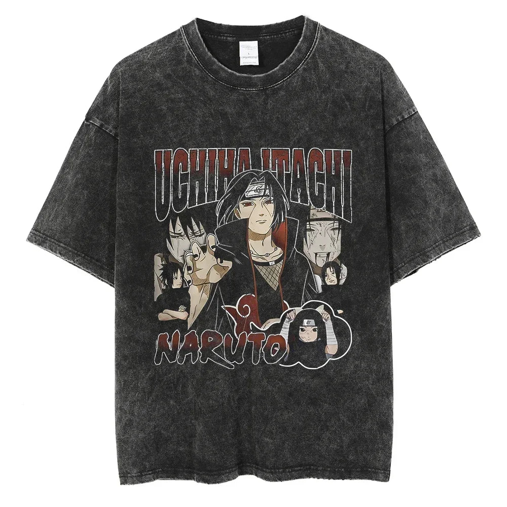 Vintage Anime Print T-Shirt