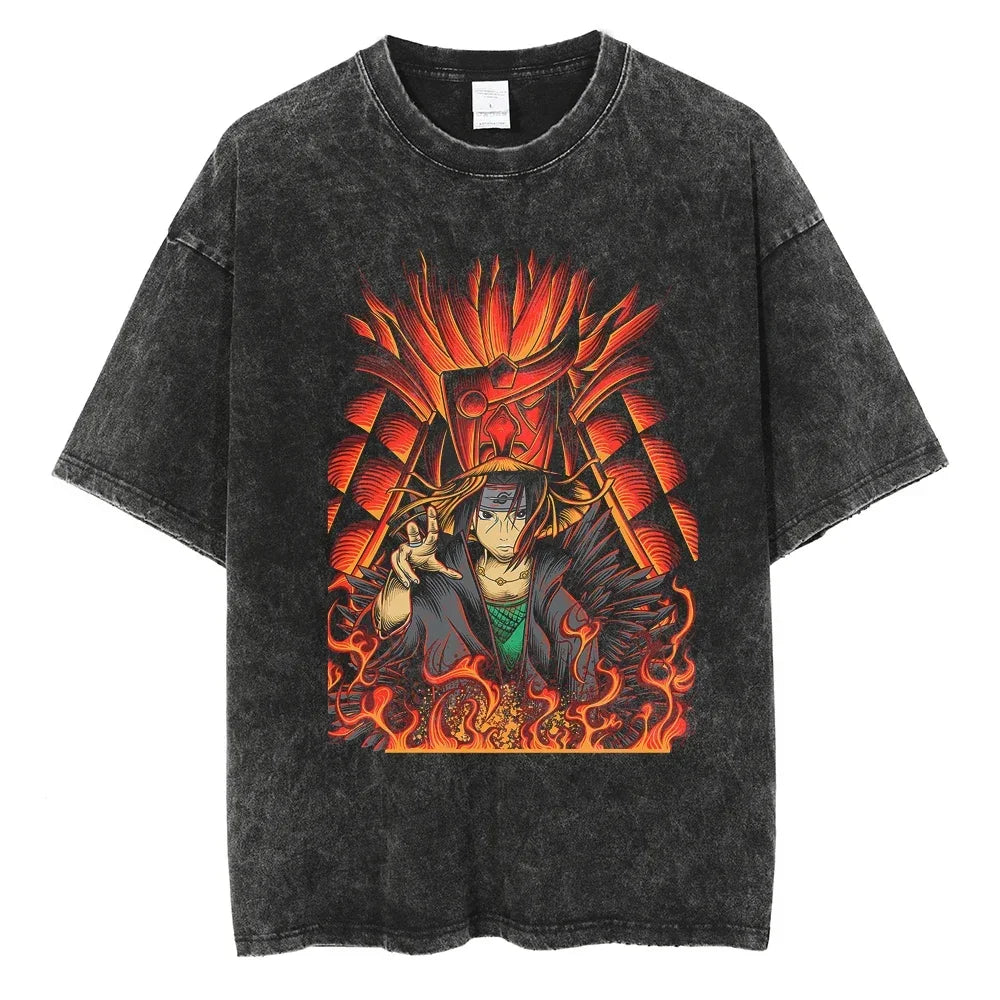 Vintage Anime Print T-Shirt
