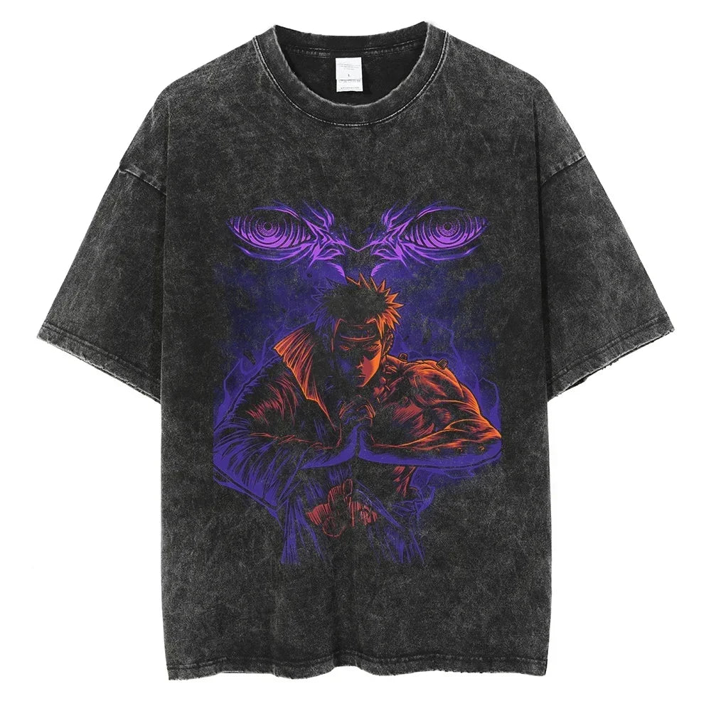Vintage Anime Print T-Shirt