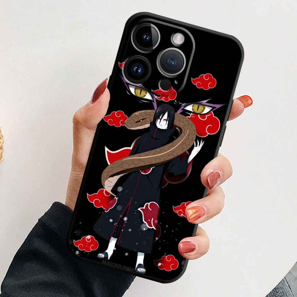 Crimson Oculus Glass Phone Case