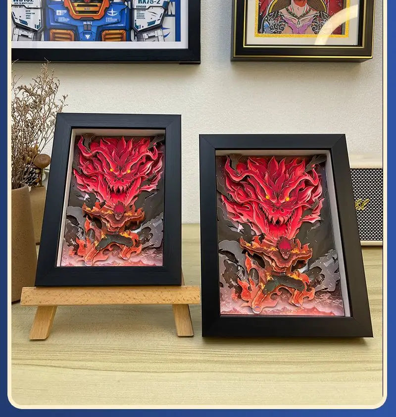 3D Anime Ninja Art Painting
