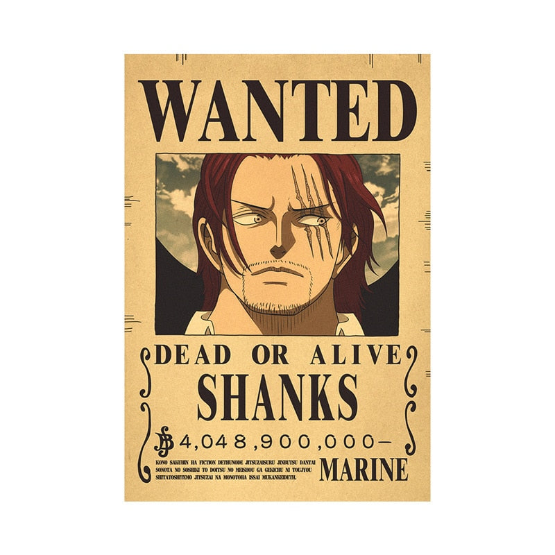 One Piece Luffy Wanted Poster