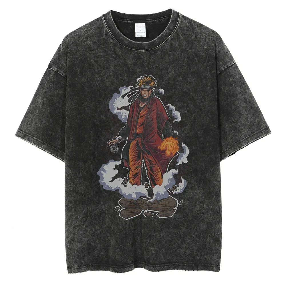 Vintage Anime Print T-Shirt