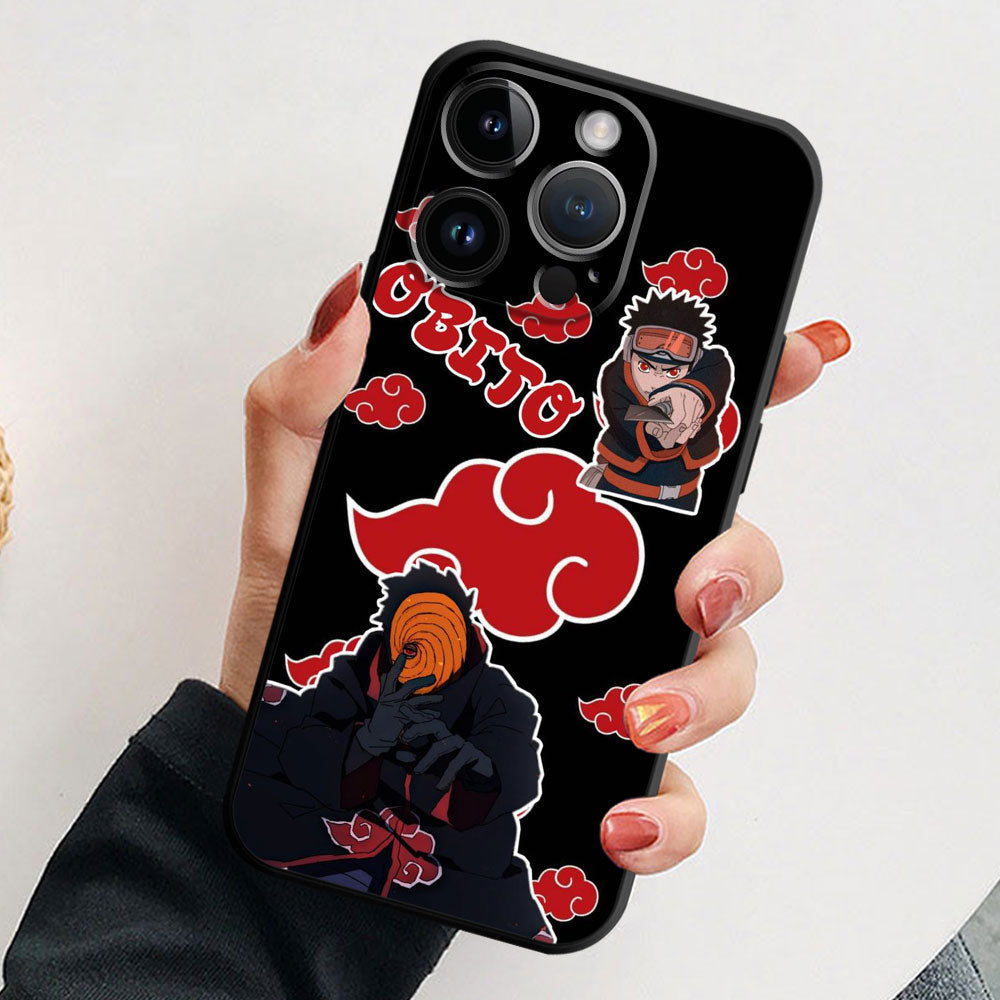 Crimson Oculus Glass Phone Case