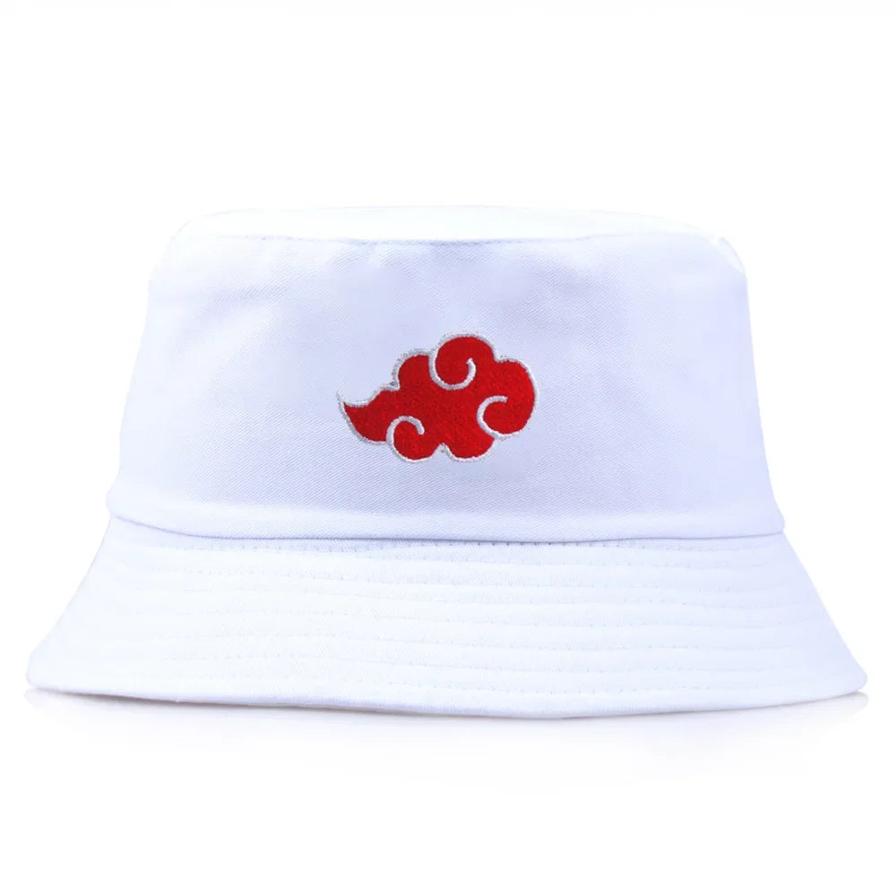 Red Cloud Print Bucket Hat