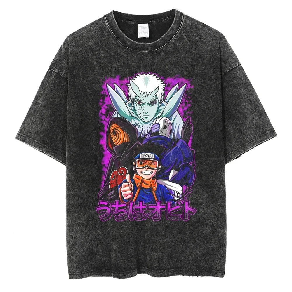 Vintage Anime Print T-Shirt