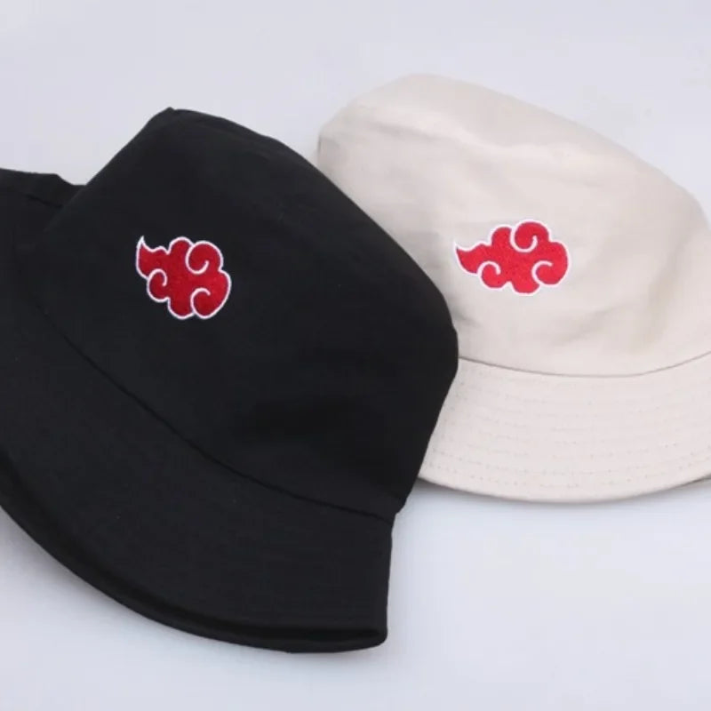 Red Cloud Print Bucket Hat