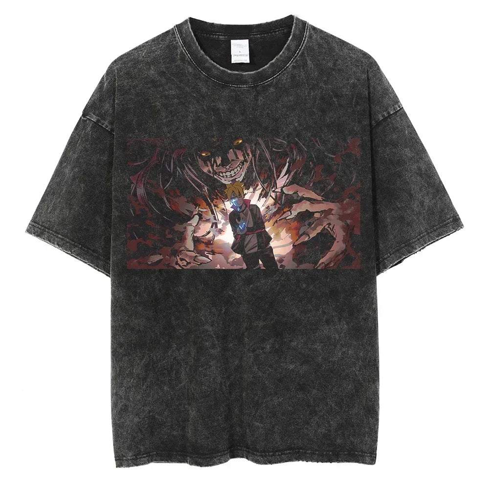 Vintage Anime Print T-Shirt