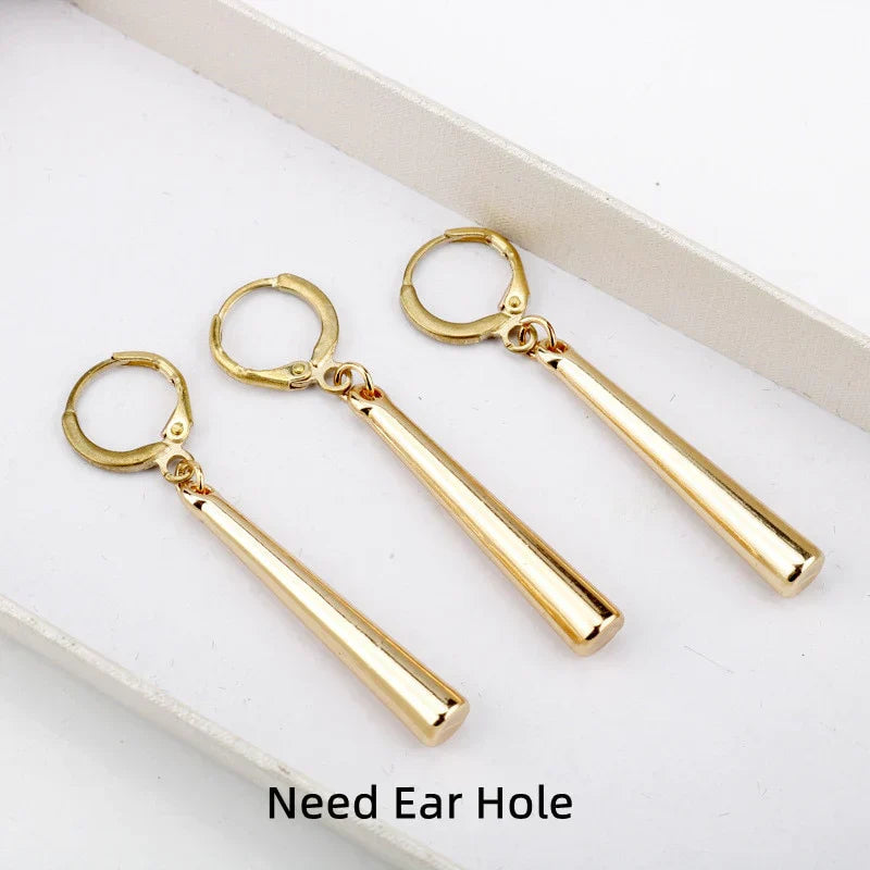"Three-Sword Danglers – Ronin’s Oath Earrings"