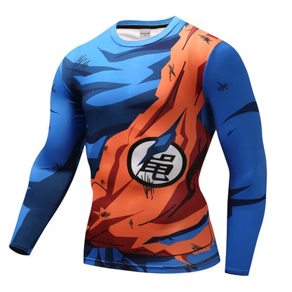 3D Muscle Print Compression Shirt