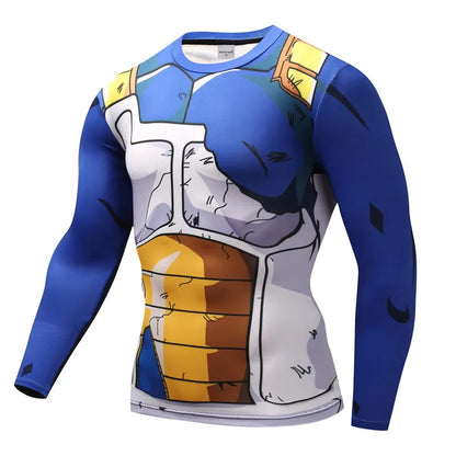 3D Muscle Print Compression Shirt