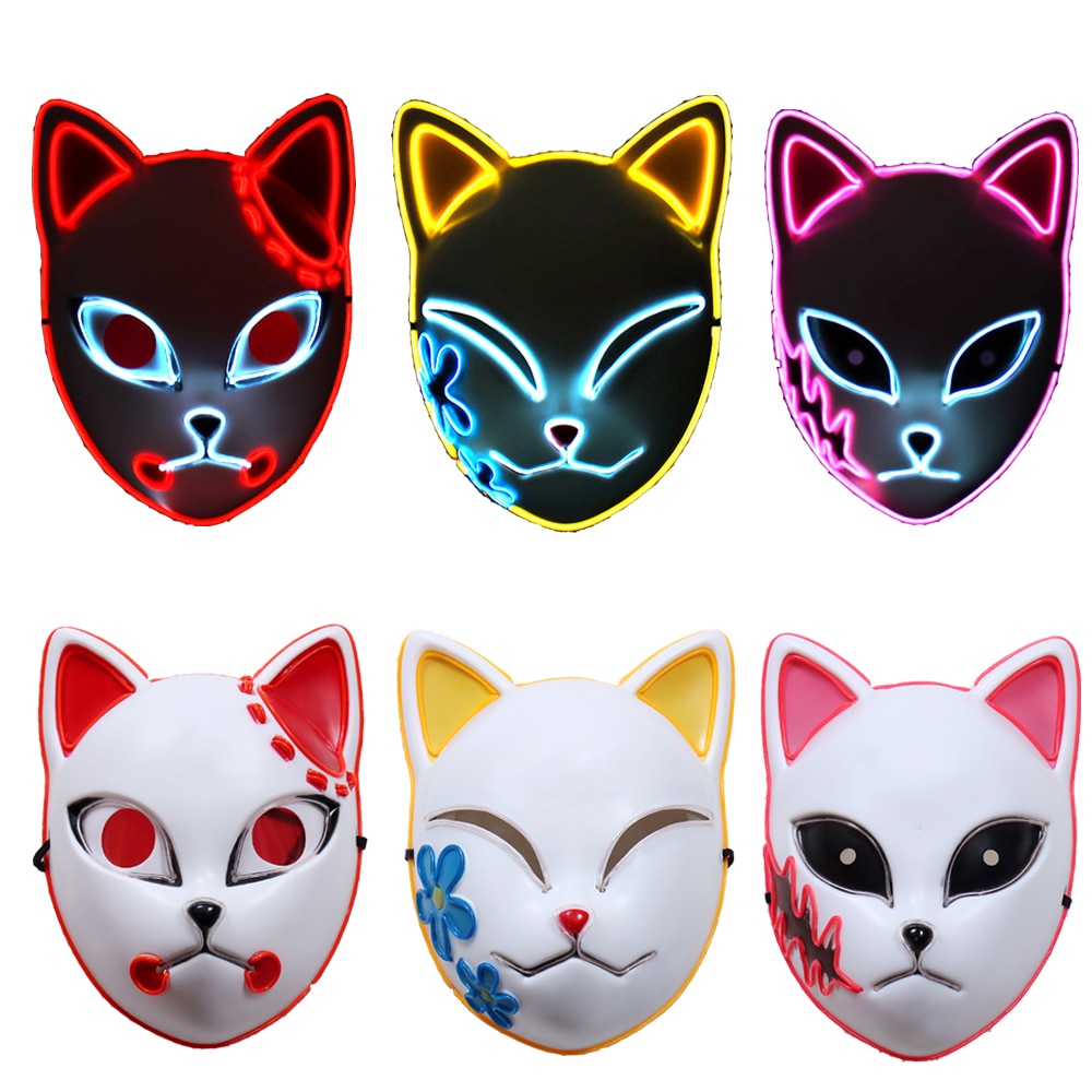 Demon slayer led masks