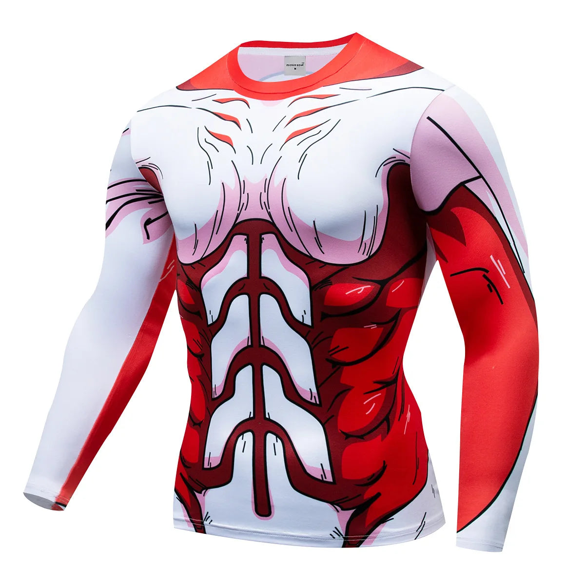 3D Muscle Print Compression Shirt