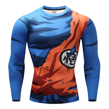 3D Muscle Print Compression Shirt