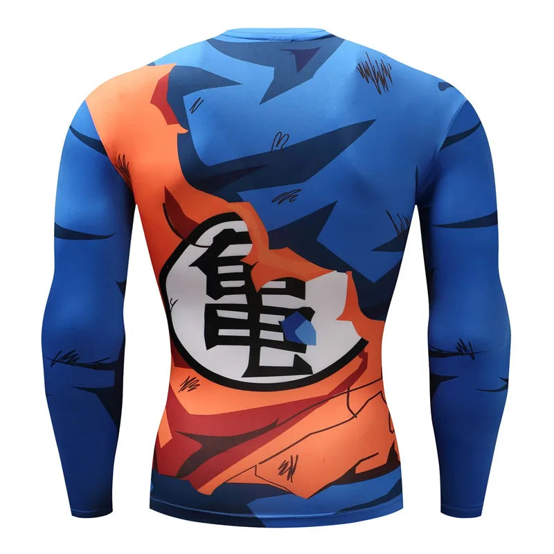 3D Muscle Print Compression Shirt