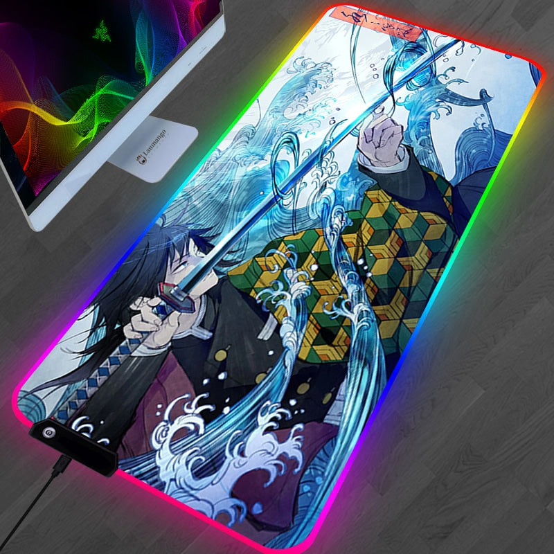 Demon Slayer led mouse pad